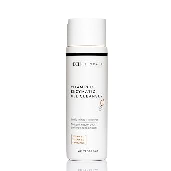 DCL Skincare Vitamin C Enzymatic Gel Cleanser with Sugar Fruit Enzymes & Vitamins C/B5, 8.0 Fl oz