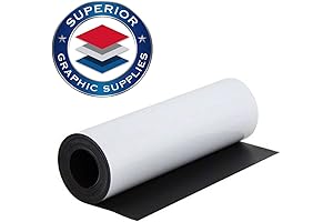 Incredibly Durable and Flexible Magnet Sheet Roll in Matte White - Perfect...