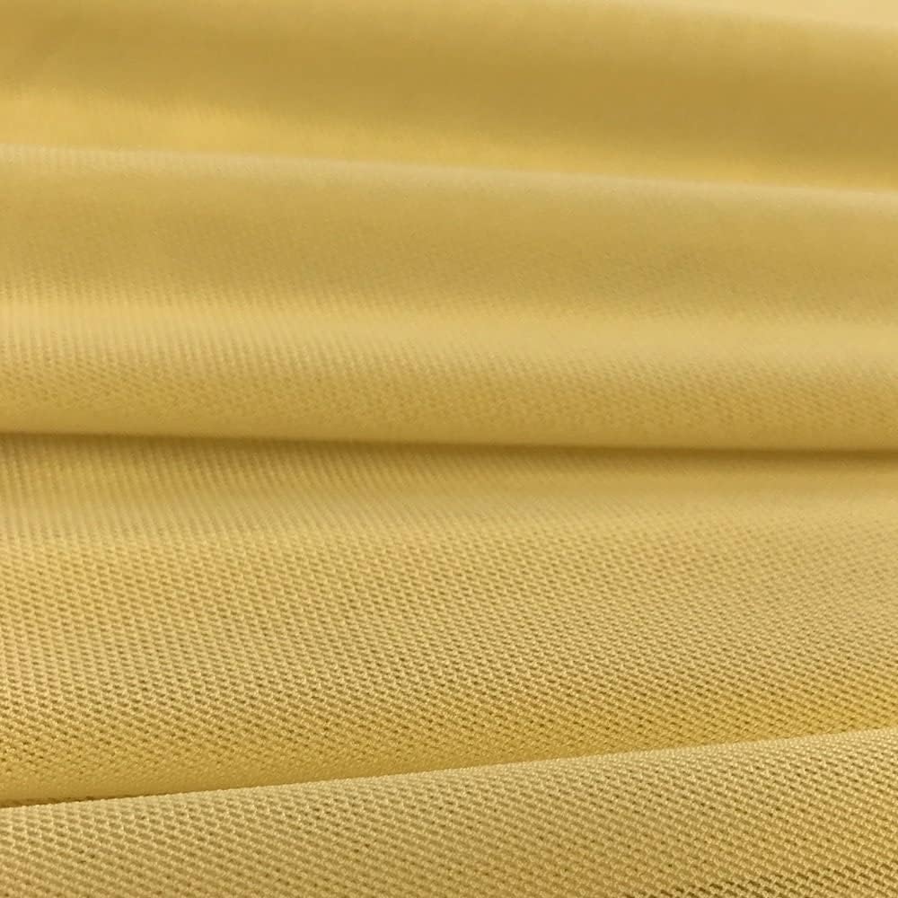 Solid Power Mesh Fabric Nylon Spandex 60 Wide Stretch Sold BTY Many Colors (10 Yards, Gold)