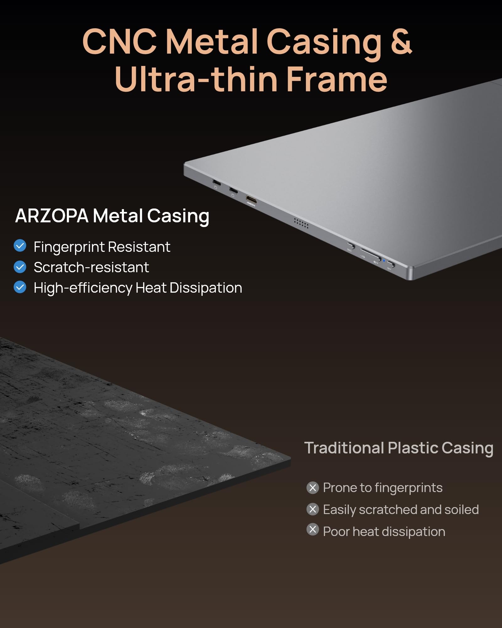 UPERFECT 16" 2K 120Hz Portable Monitor, 2560x1600 Portable Gaming Monitor thumbnail 12