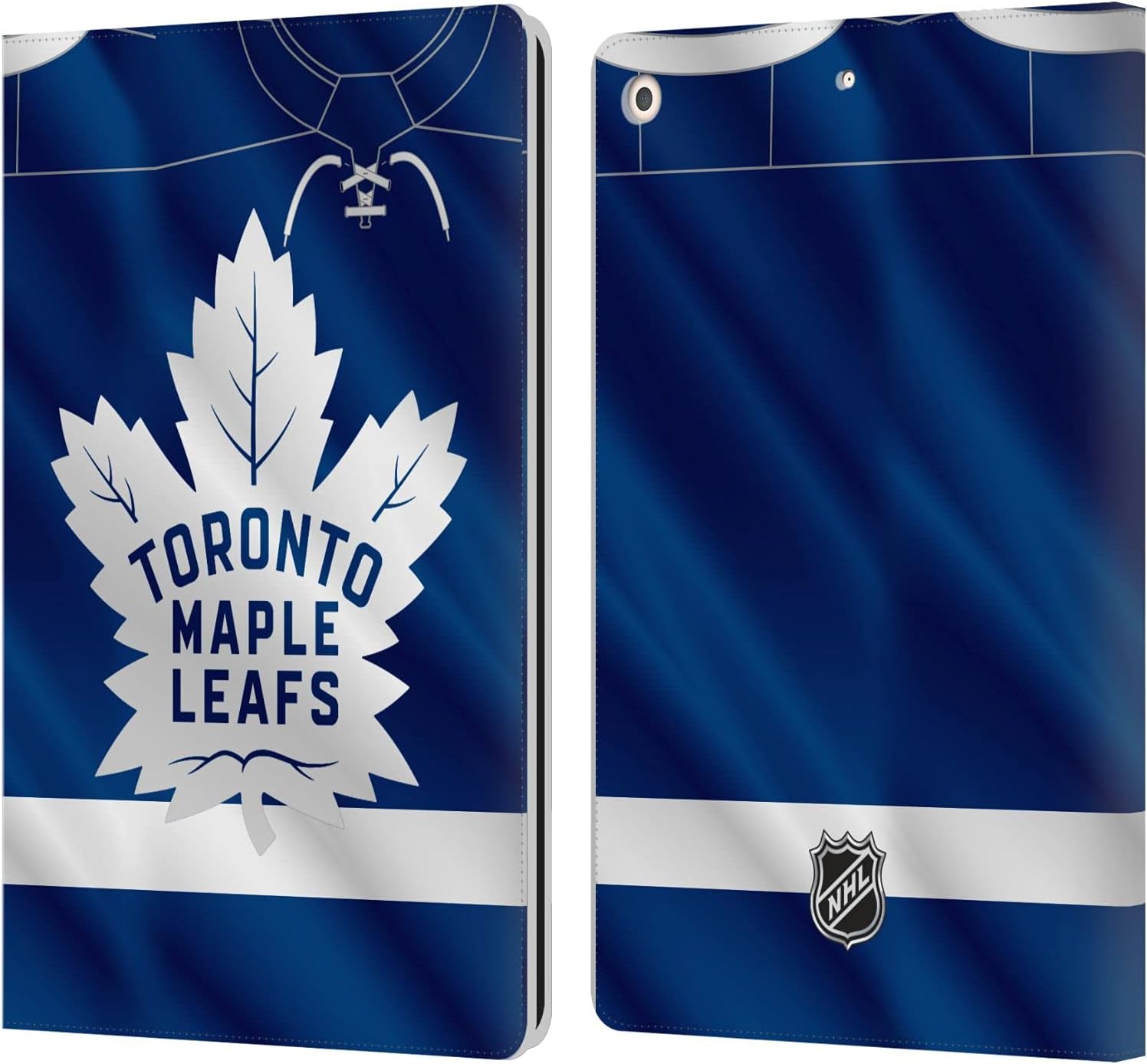 Head Case Designs Officially Licensed NHL Jersey Toronto Maple Leafs Leather Wallet Case Compatible with Apple iPad 10.2 2019/2020/2021