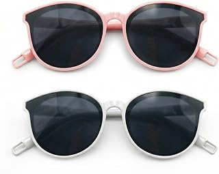 Toddler Sunglasses, Kids Sunglasses for Boys Girls Ages 3-8, UV400 Protection Baby Kid Sunglasses with Spring