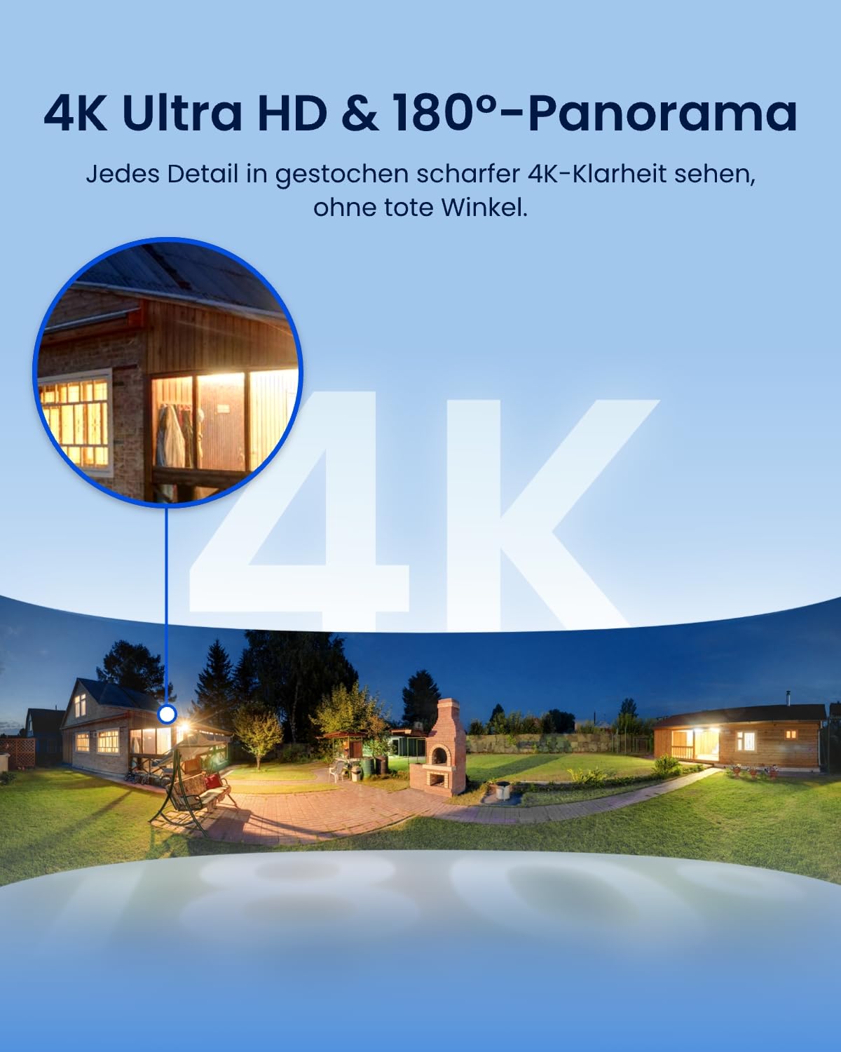 Reolink 4K 8MP Wi-Fi 6 Überwachungskamera Aussen mit 3000 Lumen Flutlicht