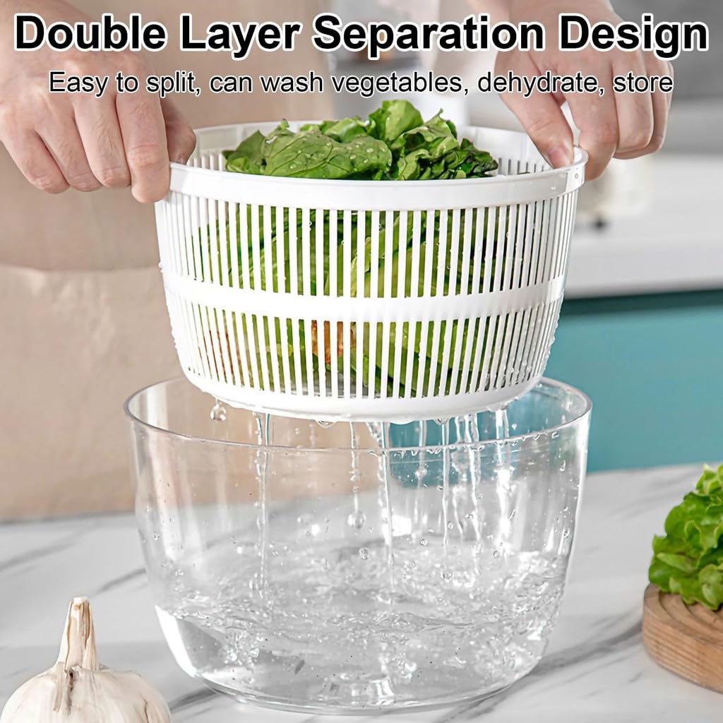 Utensile multifunzione per insalata di verdure, utensile di drenaggio per frutta, disidratatore, lama per lattuga, con