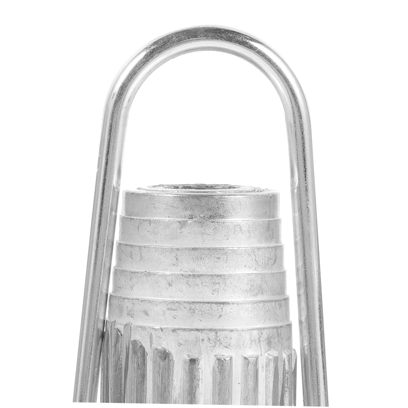 Wäscheleinenspanner aus Aluminium für Standard Wäscheleinen | Silberfarben, mit Feder und Kugellager, Durchhang bei Festen Leinen, 4 Stück für Haushalt