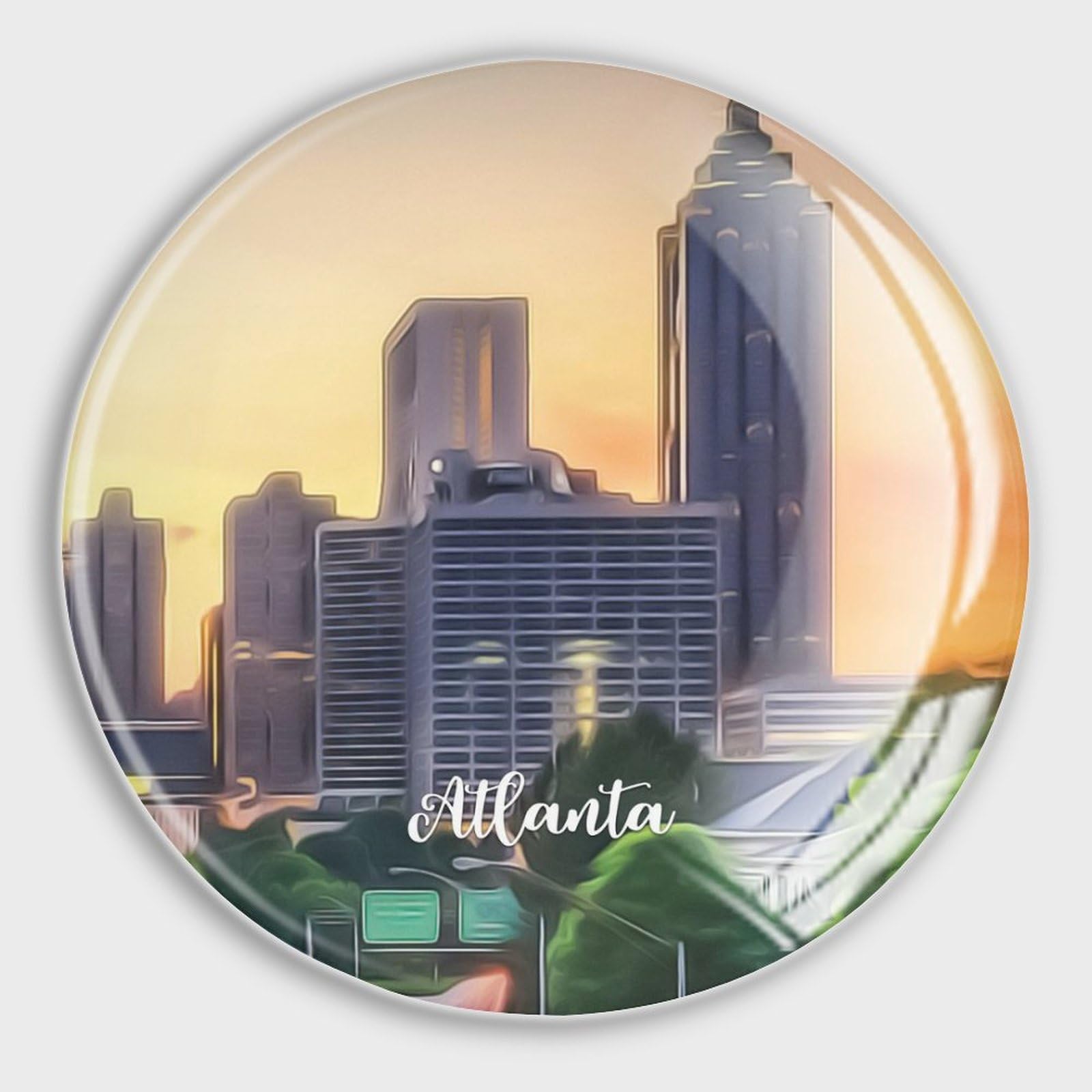Imanes de vidrio de Atlanta, el recuerdo histórico ideal para regalar