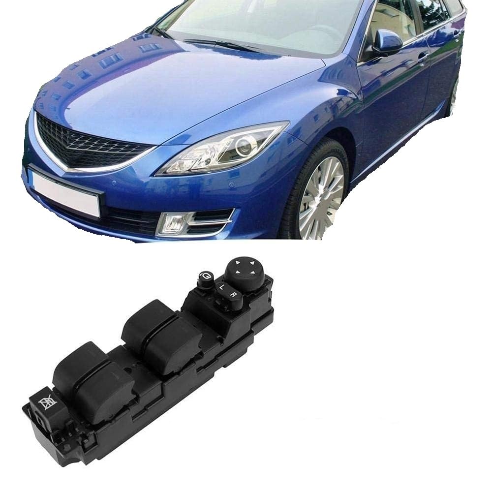 Interruttore di controllo del sollevatore elettric Per Mazda 6 GH 2007-2013 GS1E66350A Alzacristalli elettrico per interruttore di controllo principale Pulsante regolatore Accessori per auto