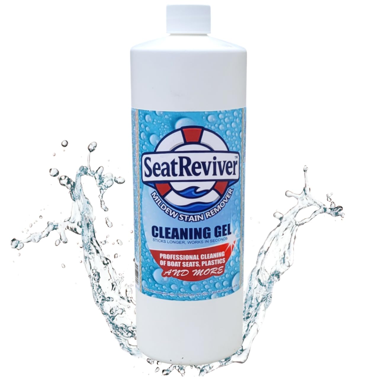 mildew stain remover for boat seats vinyl amp plastic  fast-acting gel formula that sticks longer  no scrub needed  32oz