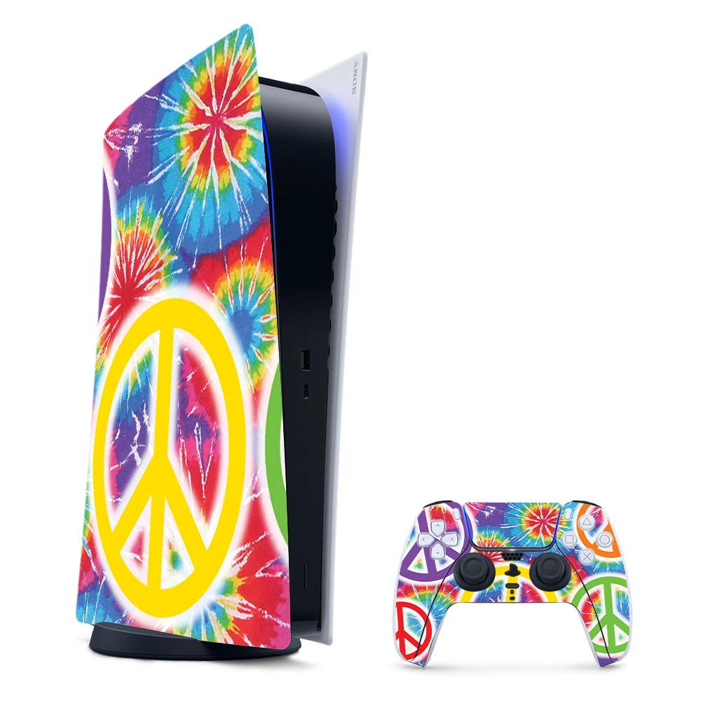 MightySkins Gaming Skin for PS5 / PlayStation 5 Digital Edition Bundle - Peaceful Explosion | Protective Viny wrap | Easy to Apply and Change Styles | Made in The USA