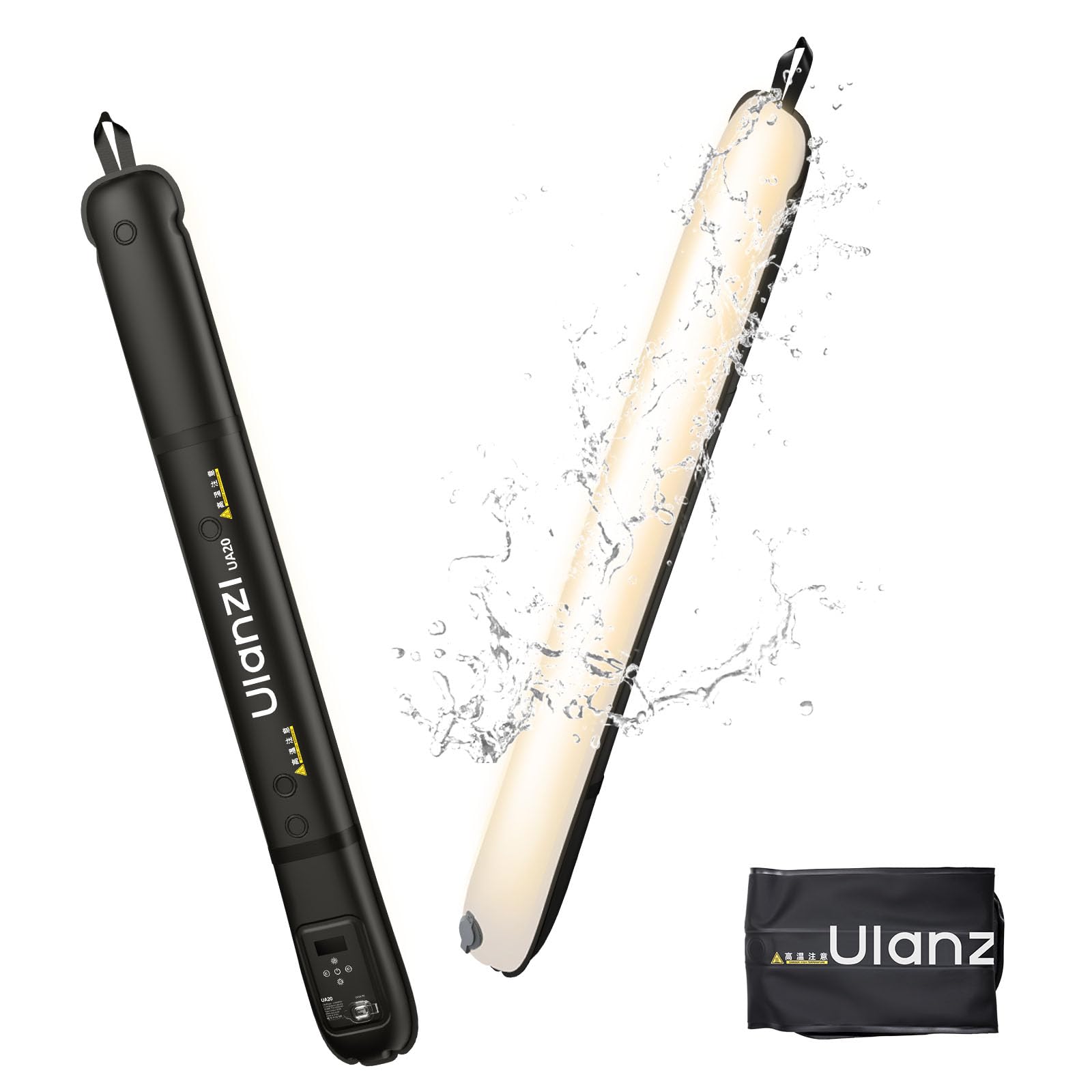 Ulanzi UA20 20W LEDビデオライト 撮影用ライト チューブライト インフレータブル マグネット付き 色温度2700K〜6500K CRI 95+ 2500mAh T Amazon.co.jp: Ulanzi UA20 20W LEDビデオライト 撮影用ライト