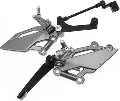Footrests for Kawasaki for Ninja 300/250/R Z250 Z300 Ex250 2X Motorcycle Shift Lever Frontset Foot Peg Bracket Footrest Pedal Shifter Racing Motorbike Pedal Foot Rests Color Titanium