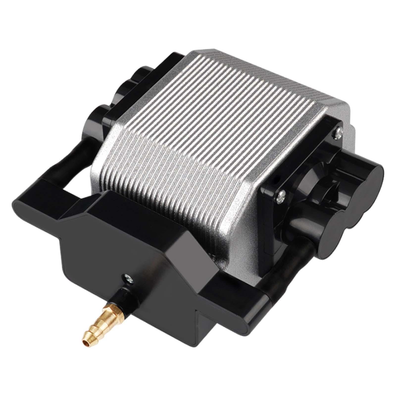 Bomba de Aire para Acuario, Bomba de Oxígeno, Aireador, Compresor, Batería Portátil, Silenciosa, Aleación de Cobre Y Aluminio, para Uso en Piscicultur, 12v