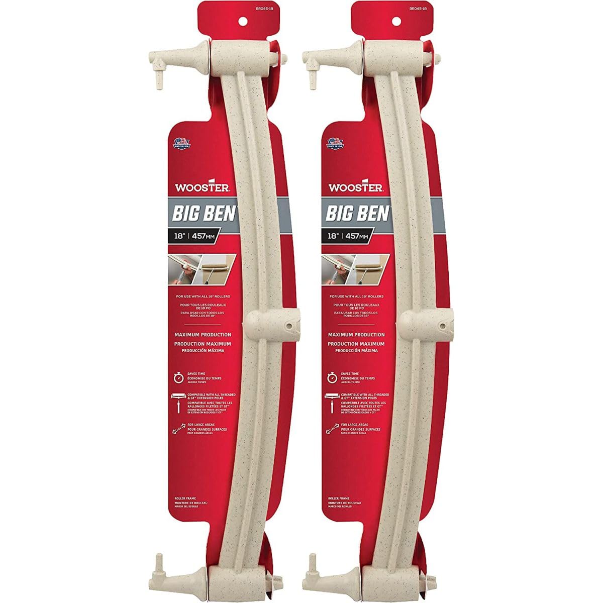 Brush BR045-18 Big Ben Roller Frame, 18-Inch (2-Pack)