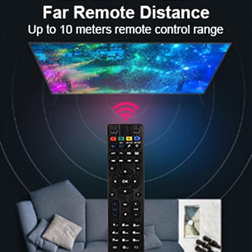 Miniatura 4 de Remoto de caja de TV de repuesto aplicable para Mag 250 254 255 260 261 270 IPTV Box, caja de televisión negra con distancia de 32.8 ft
