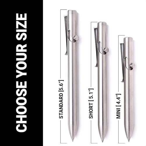 Miniatura 5 de Tactile Turn Bolígrafo de acción de perno de titanio - Longitud estándar 5.6"