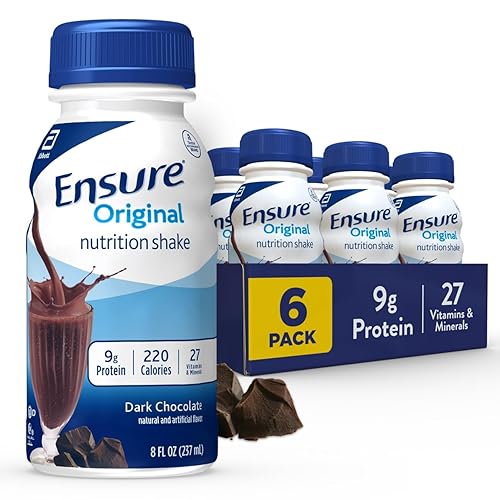Ensure Original Balanced Complete Nutrition - Batido de repuesto de comida pequeña para apoyar la salud del sistema inmunológico, chocolate oscuro,