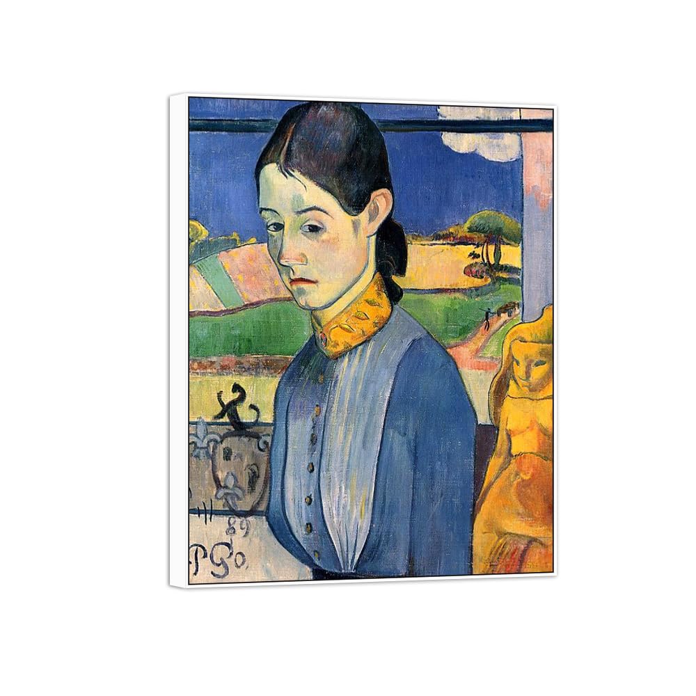SDYSKKUG Famous Wall Art. Canvas Prints. Young Woman.40x30cm White Frame