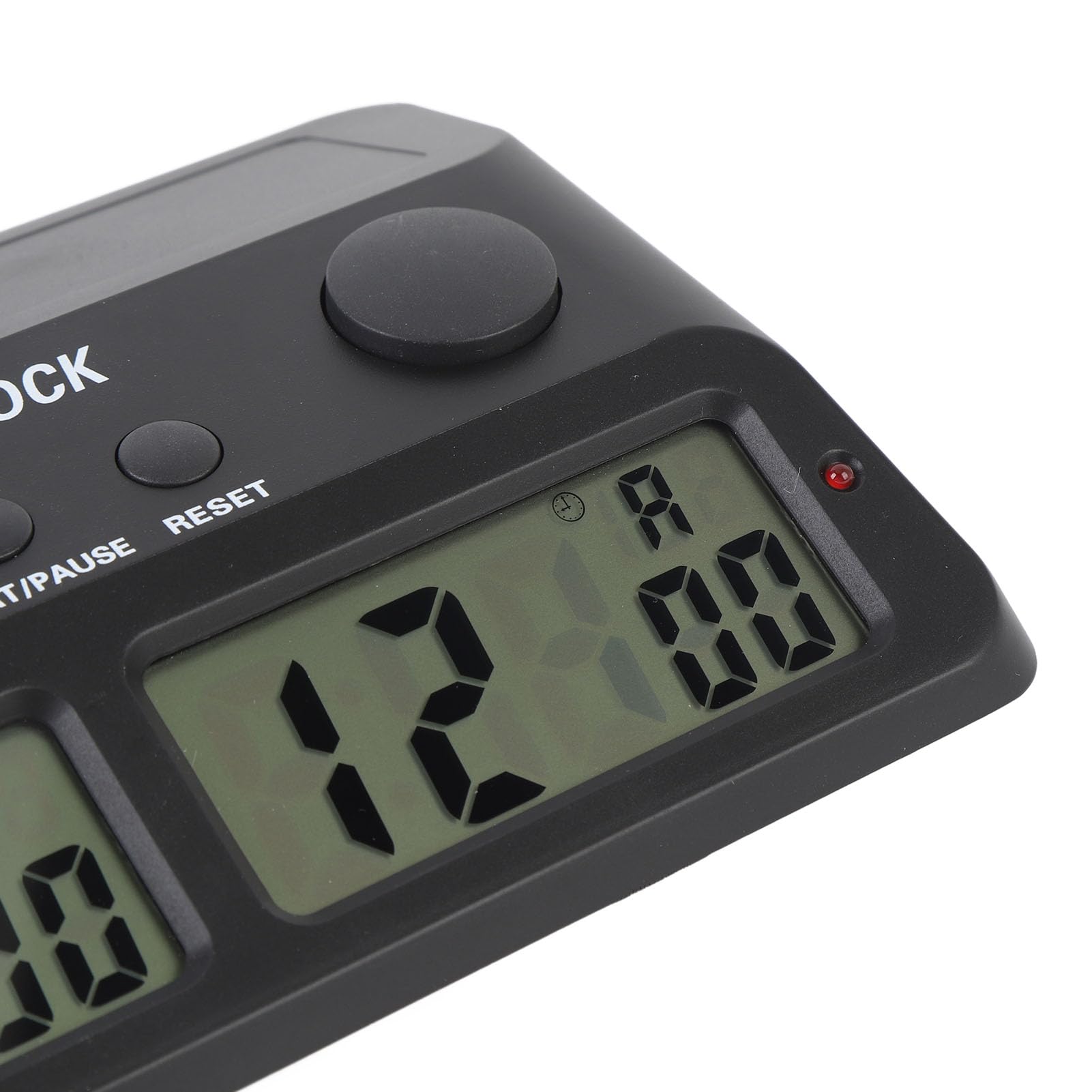Cryfokt Schachuhr, 12-Stunden-Anzeige, Bonuszeit, Alarmfunktion, Schach-Timer, Turnier-Schachuhr mit Tragbarem Design für Chinesische Weiqi-Brettspiele, Elektronischer Timer