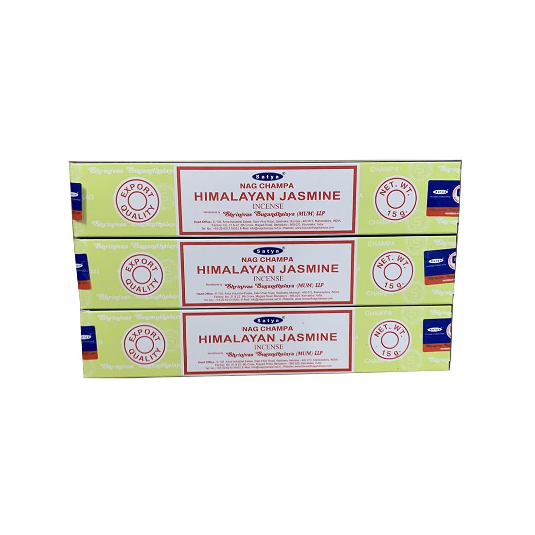 Giftlocaluk Intense, Sweet Jasmine Floral Satya Himalayan Jasmine Incense Sticks - Delicate Floral Aroma For Serenity & Romance (Pack Of 3 X 20 Sticks)