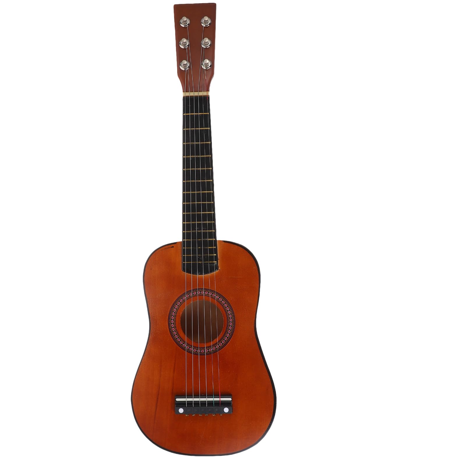 DECHOUS Guitarra de Juguete Infantil de Madera Color Café para Niños Principiantes Función Educativa para Inspirar Interés Musical y Aprendizaje Temprano