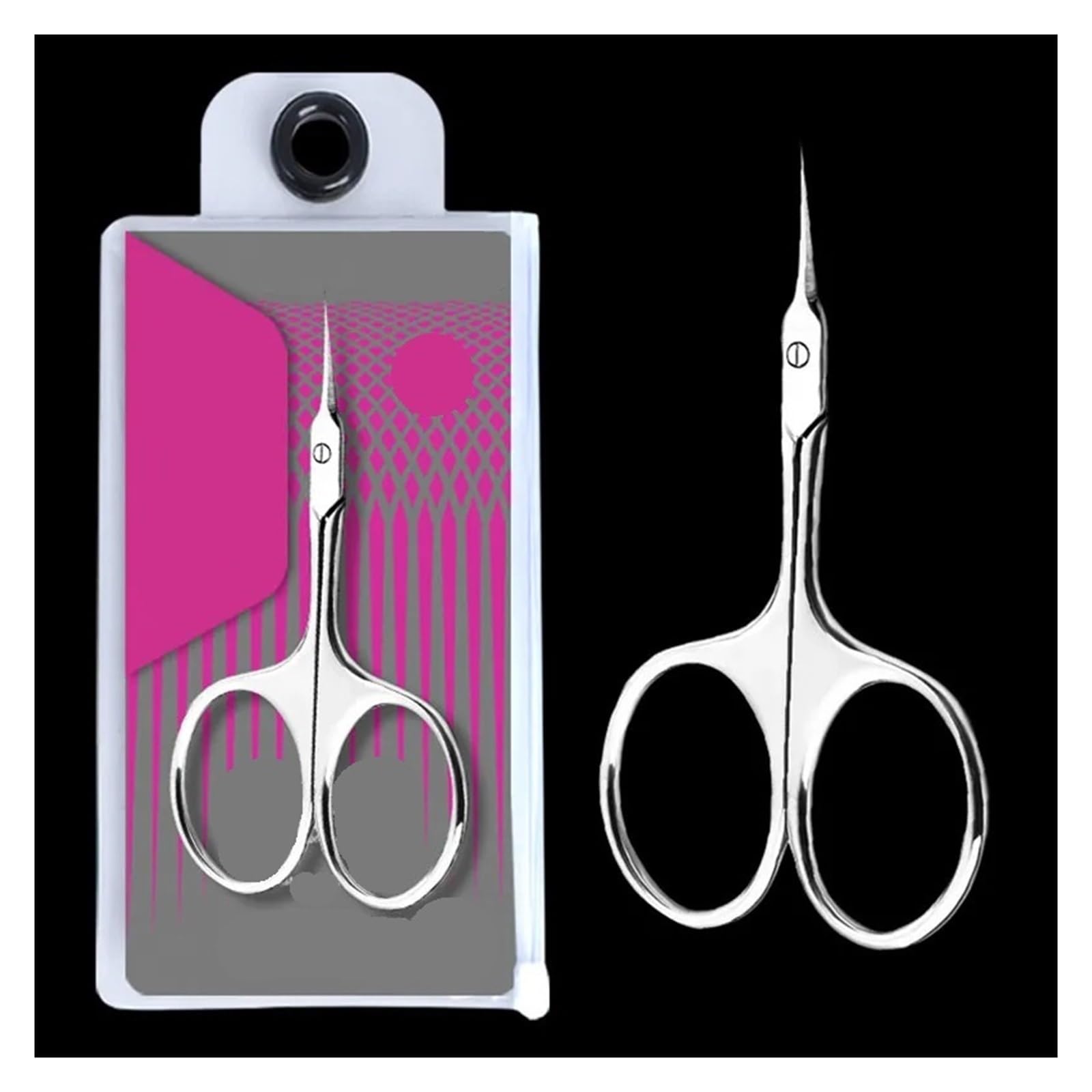 Tijeras Profesionales for cutículas, cortauñas de Acero Inoxidable ultraafiladas for manicura, eliminación de Piel Muerta, Cuidado de uñas, Pinzas y empujador.