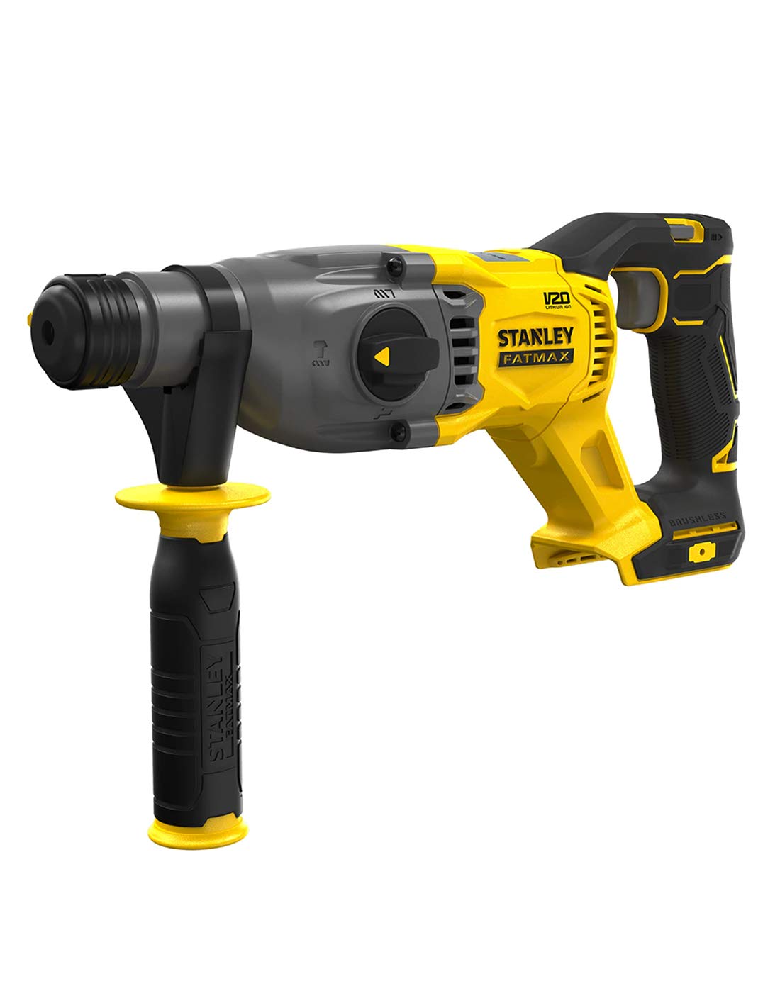 STANLEY FatMax Kit SVK20222A (Taladro Atornillador SFMCD720 + Martillo SFMCH900 + 2 Baterías de 2,0 Ah + Cargador + Bolsa M)