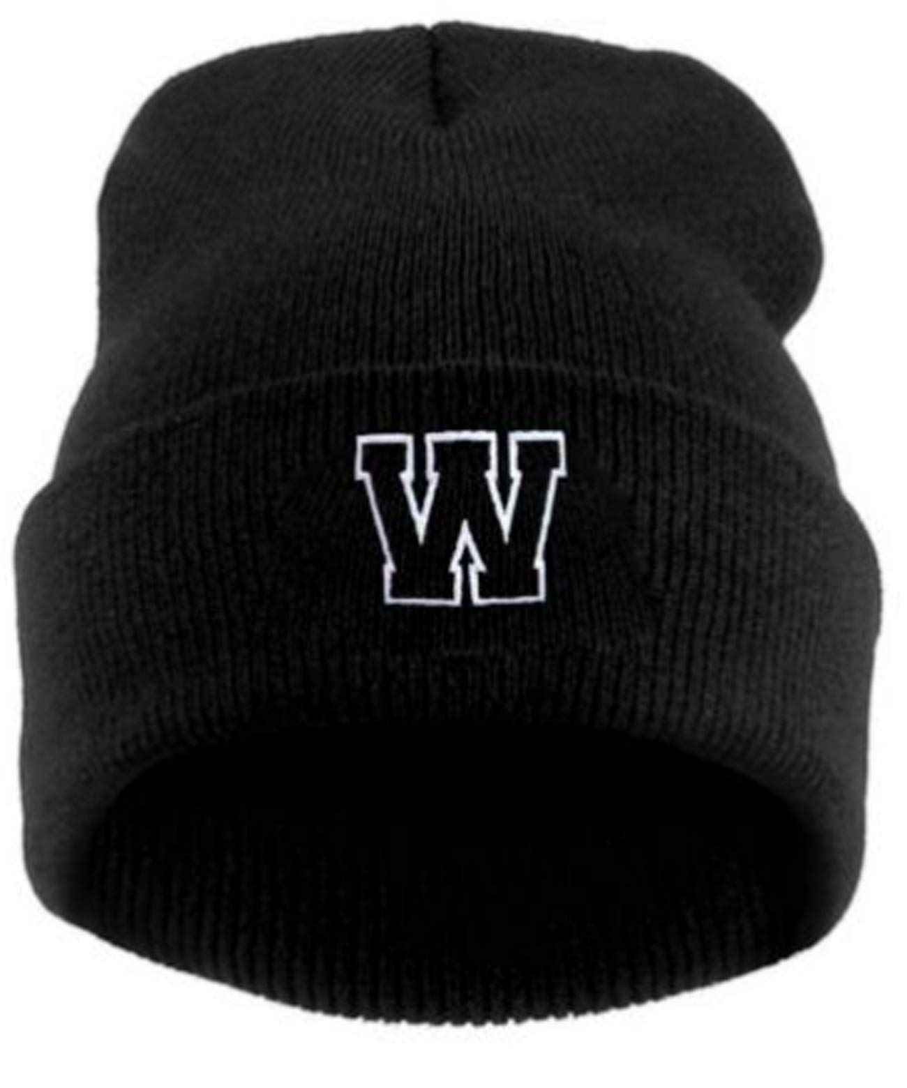 MFAZ Morefaz Ltd Kids Winter Beanie Hat Boy Girl Cap Worm Hats Children School Youth Sport Alphabet A-Z (W)