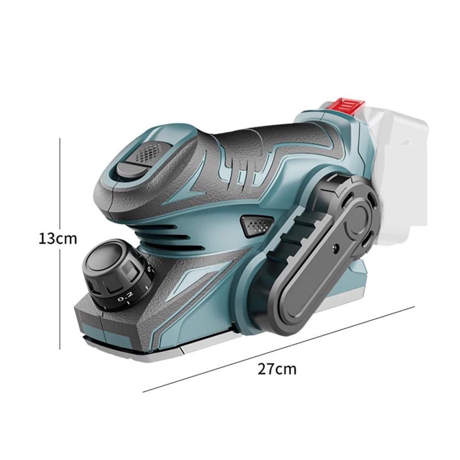 12V 13000RPM Bezszczotkowa akumulatorowa strugarka elektryczna Ręczna mini strugarka Narzędzie do cięcia drewna z kluczem