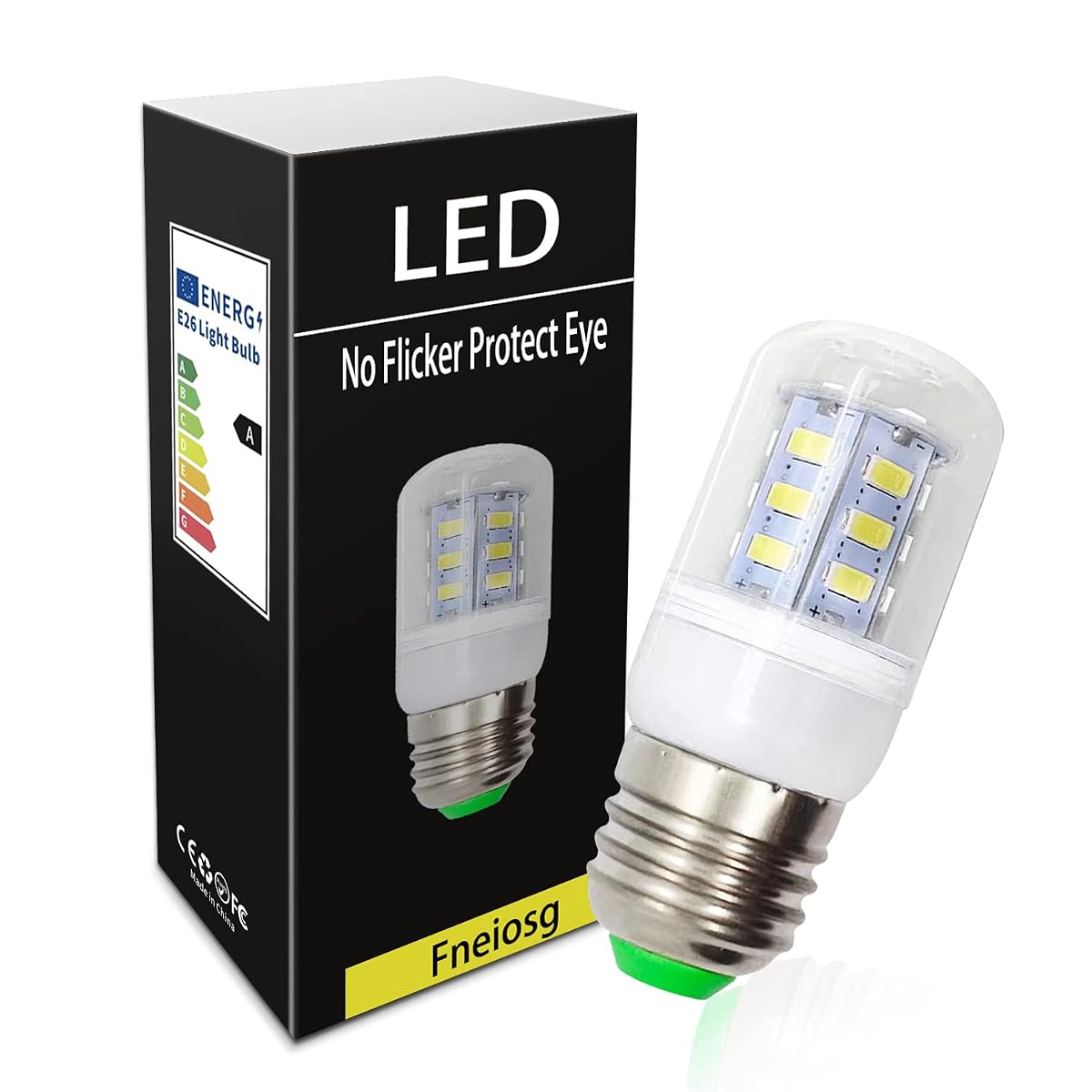 Fneiosg E26 LED Refrigerator Light Bulb 3.5W, 40W Equivalent, Daylight White