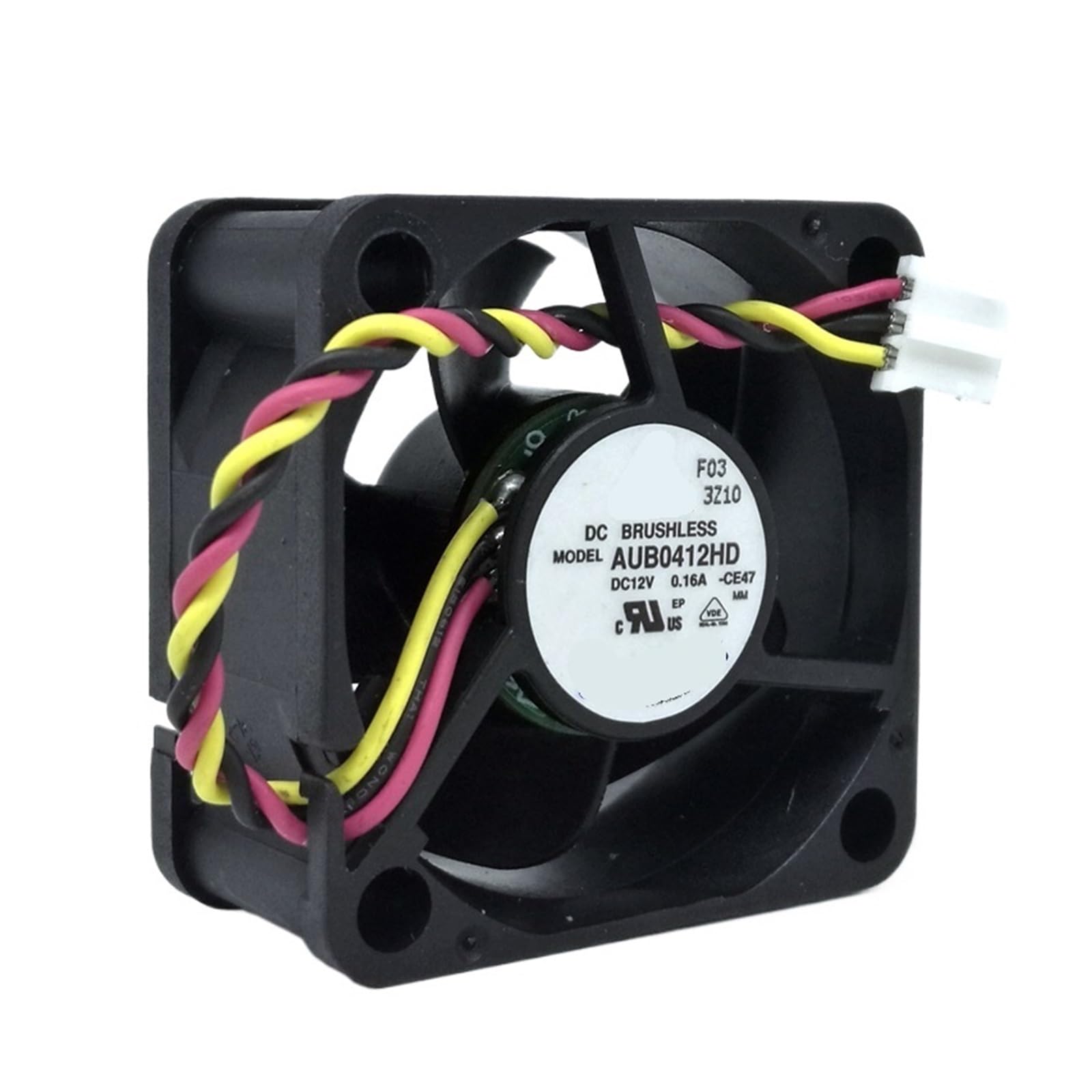 VDOQTLJT 40mm Fan 40X40X20mm aub0412hd 4cm 4020 DC 12V 0.16A 3-Pin Cooling Fan