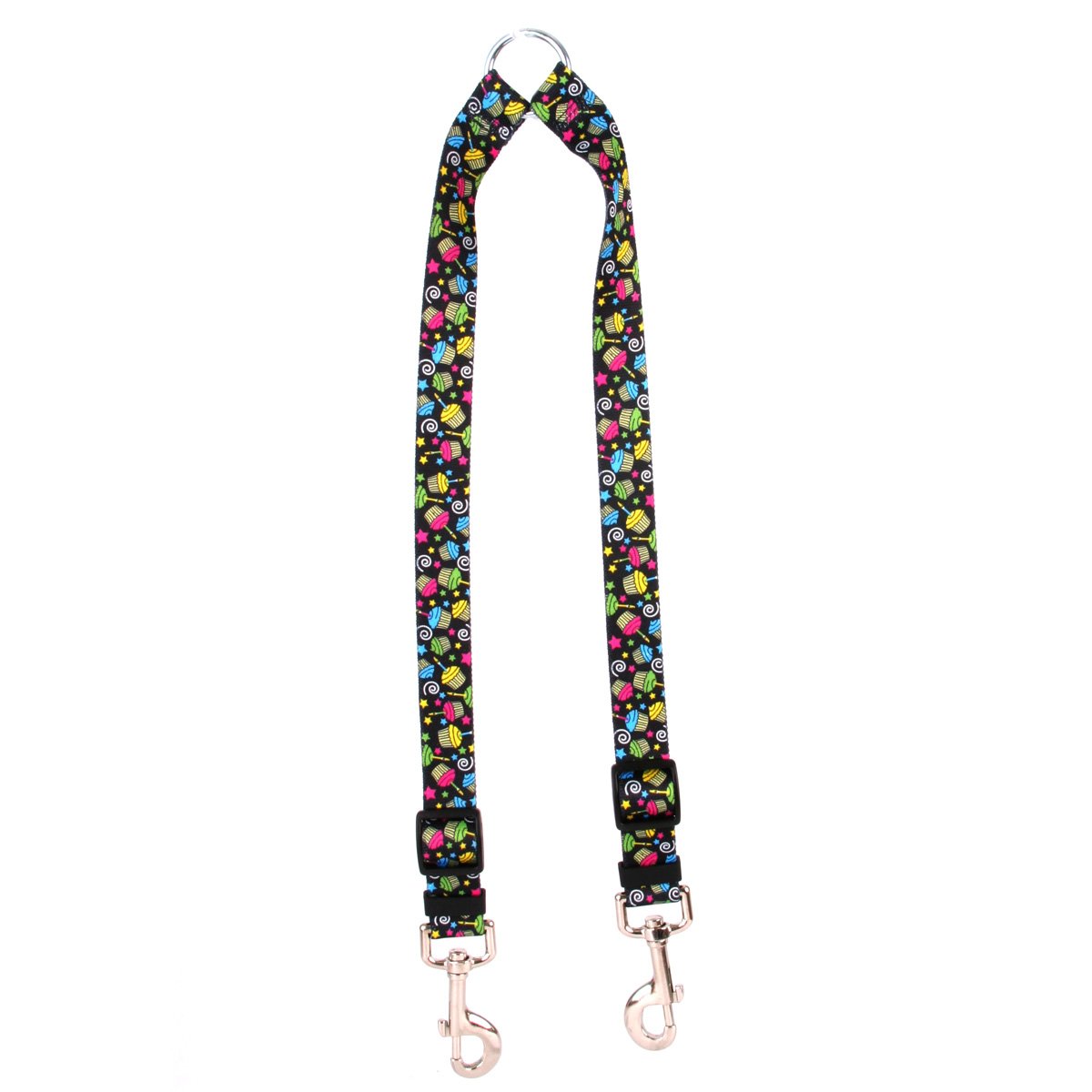 Yellow Dog Design Cupcakes Coupler Dog Leash 3/4