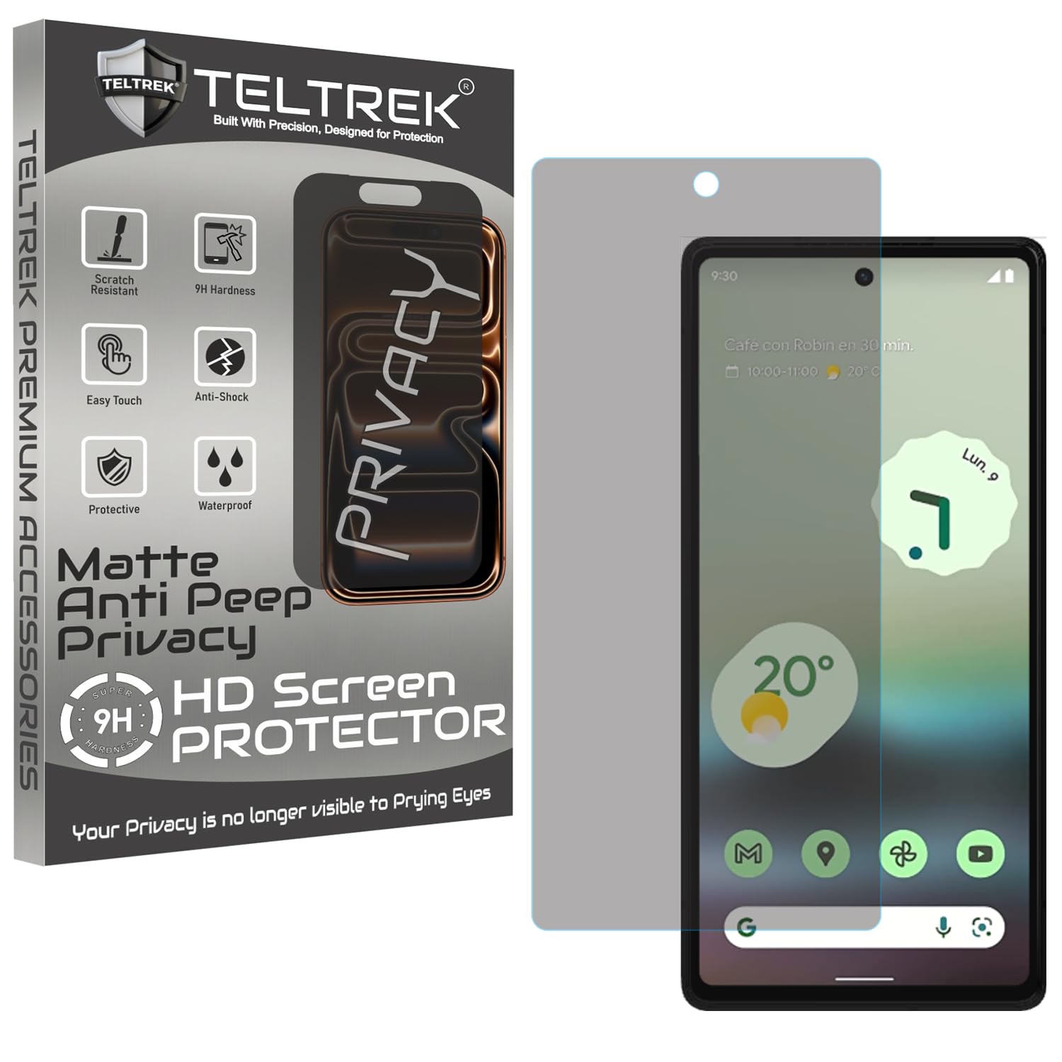 Privacy Matte Screen Guard Compatible with GOOGLE PIXEL 6A, Anti Glare, Anti UV, AntiBlue Light Screen Protector, Fiber Screenguard, Not a Tempered Glass-picture-13