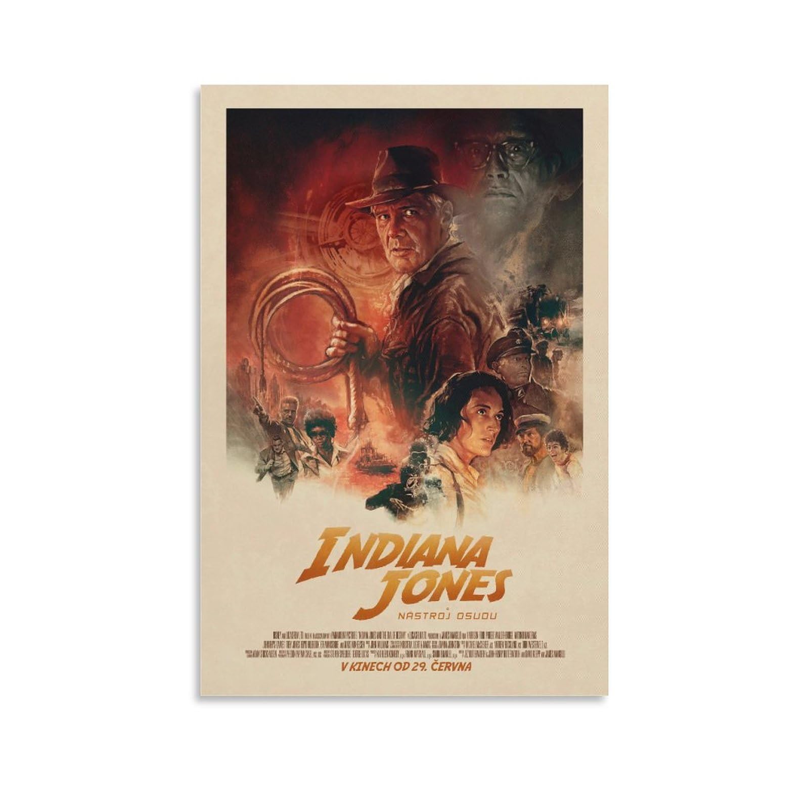 Amazon.co.jp: 古典の映画インディジョーンズと運命のダイヤルポスター