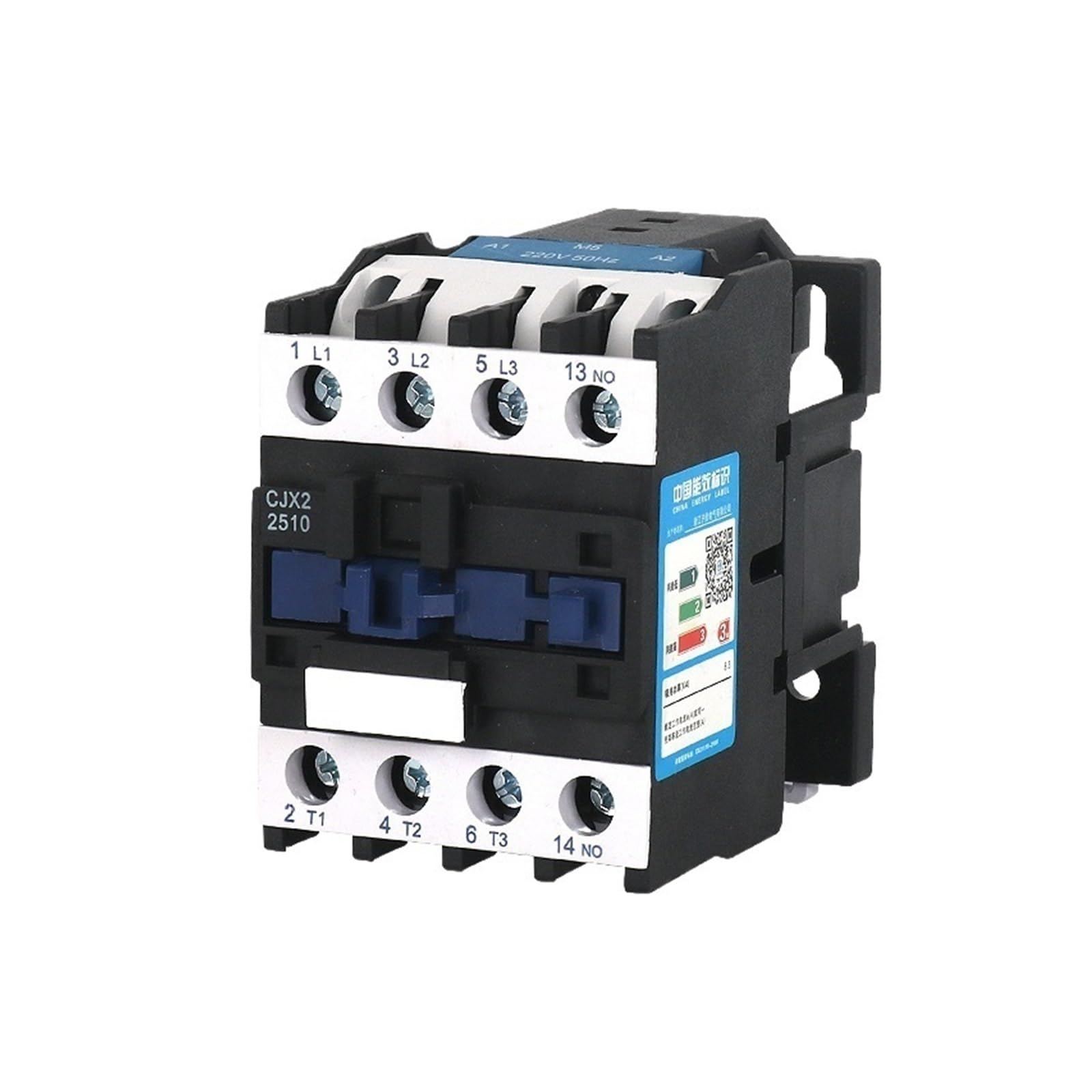 Contacteur de puissance triphasé CJX2 25A pour commande moteur sécurisée