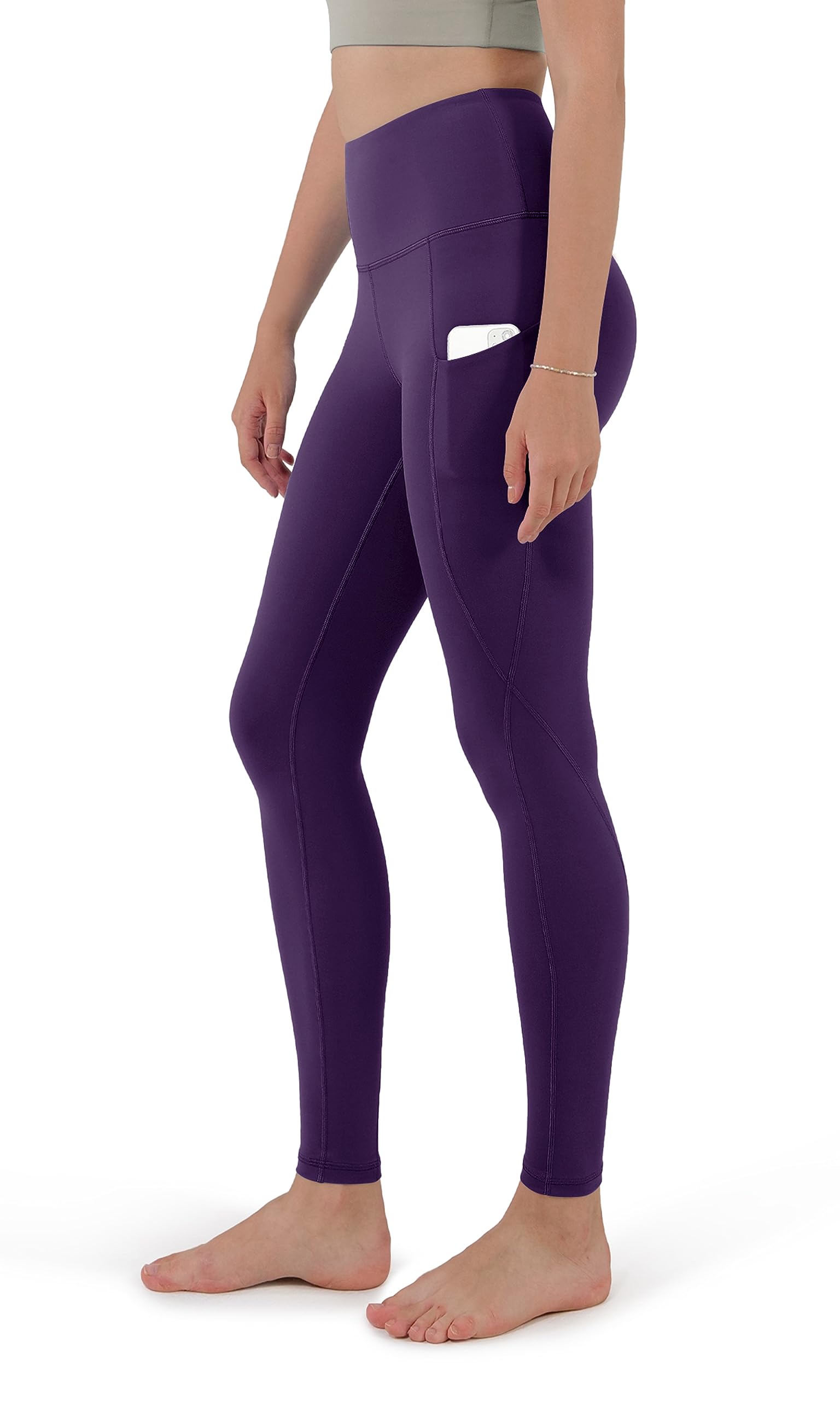 ODODOSWomen's High Waisted Yoga Leggings with Pockets, Tummy Control Non See Through Workout Athletic Running Yoga Pants