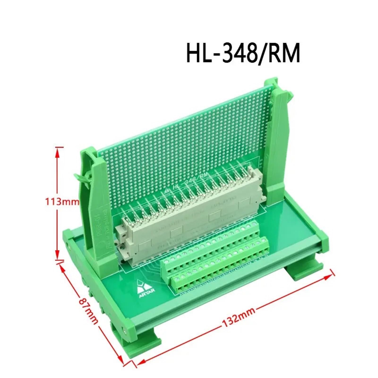 1 Uds Compatible 64/F48-módulo de enchufe Vertical de carril DIN de bloque de tarjeta enchufable