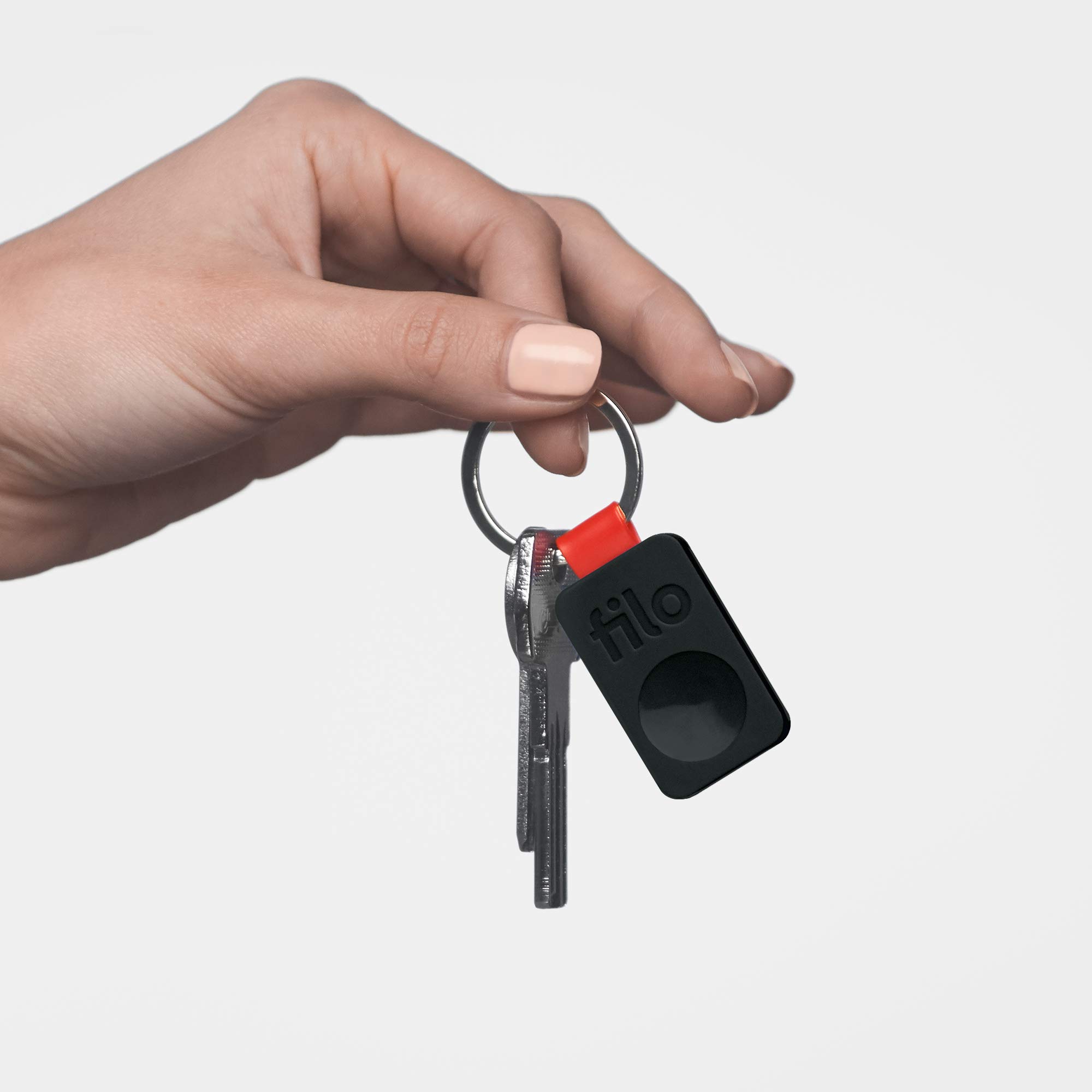 Filo Tag - Localizzatore Bluetooth - Trova Oggetti Compatibile con iOS e Android - 1Bianco+1Nero
