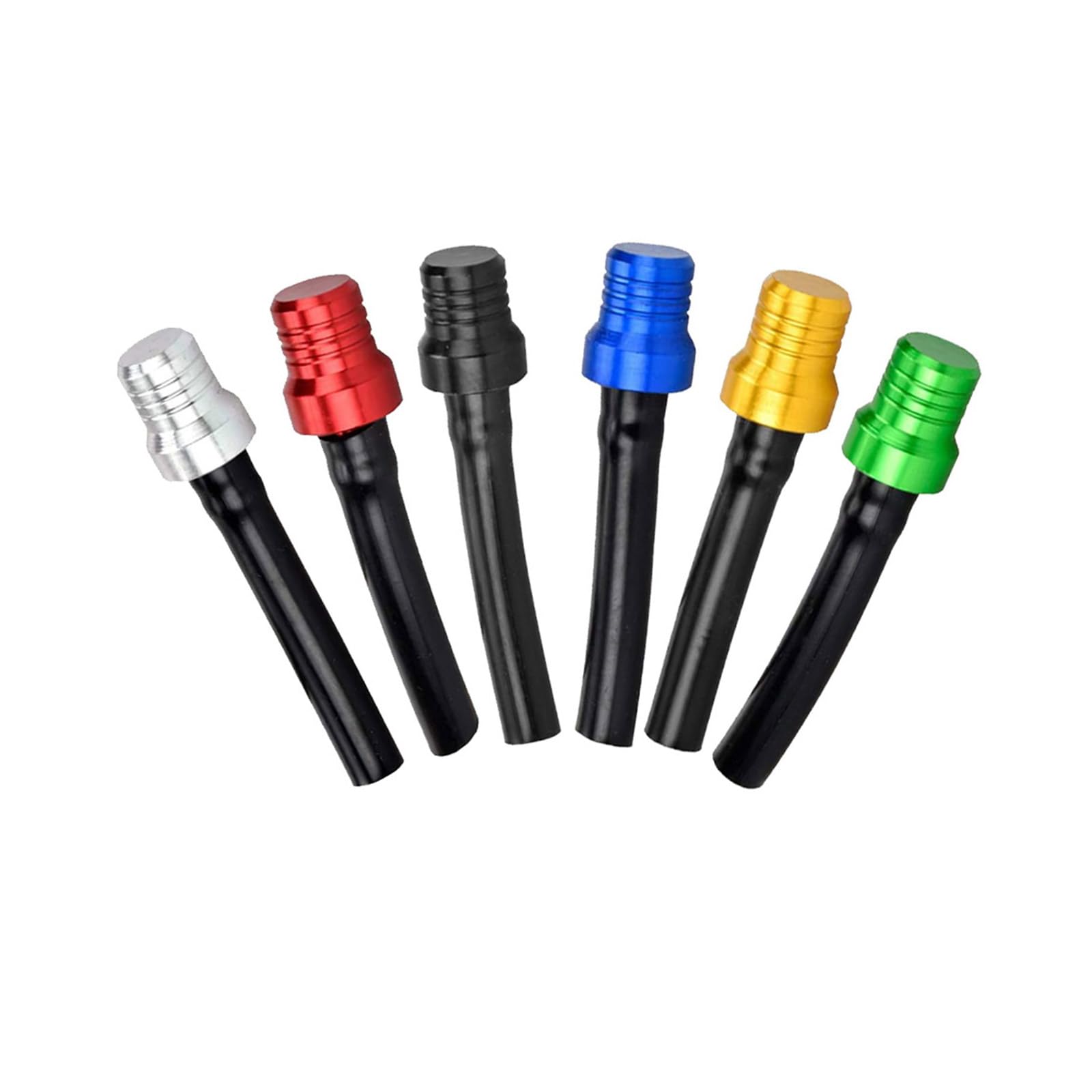 Hsioluted Multicolor Of 6 Aluminum Motorbike Coal Cistern Outlet Hoses Suitable Strengthened Ventilation Reduces Fog Hook Risk Aluminum Outlet Gate Set Motorbike