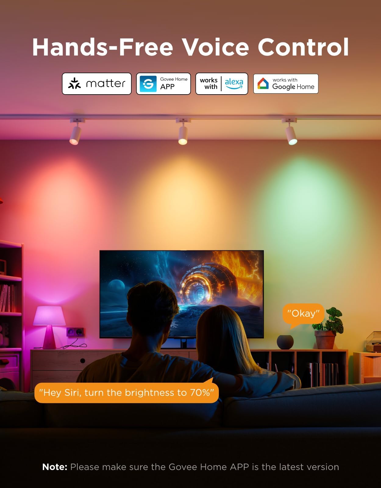 Govee E14 Smart Bulb RGBWW, Smart Light Bulb Work with Matter, Alexa and Google Assistant, Group Control, 450LM, 4.8W - Image 3