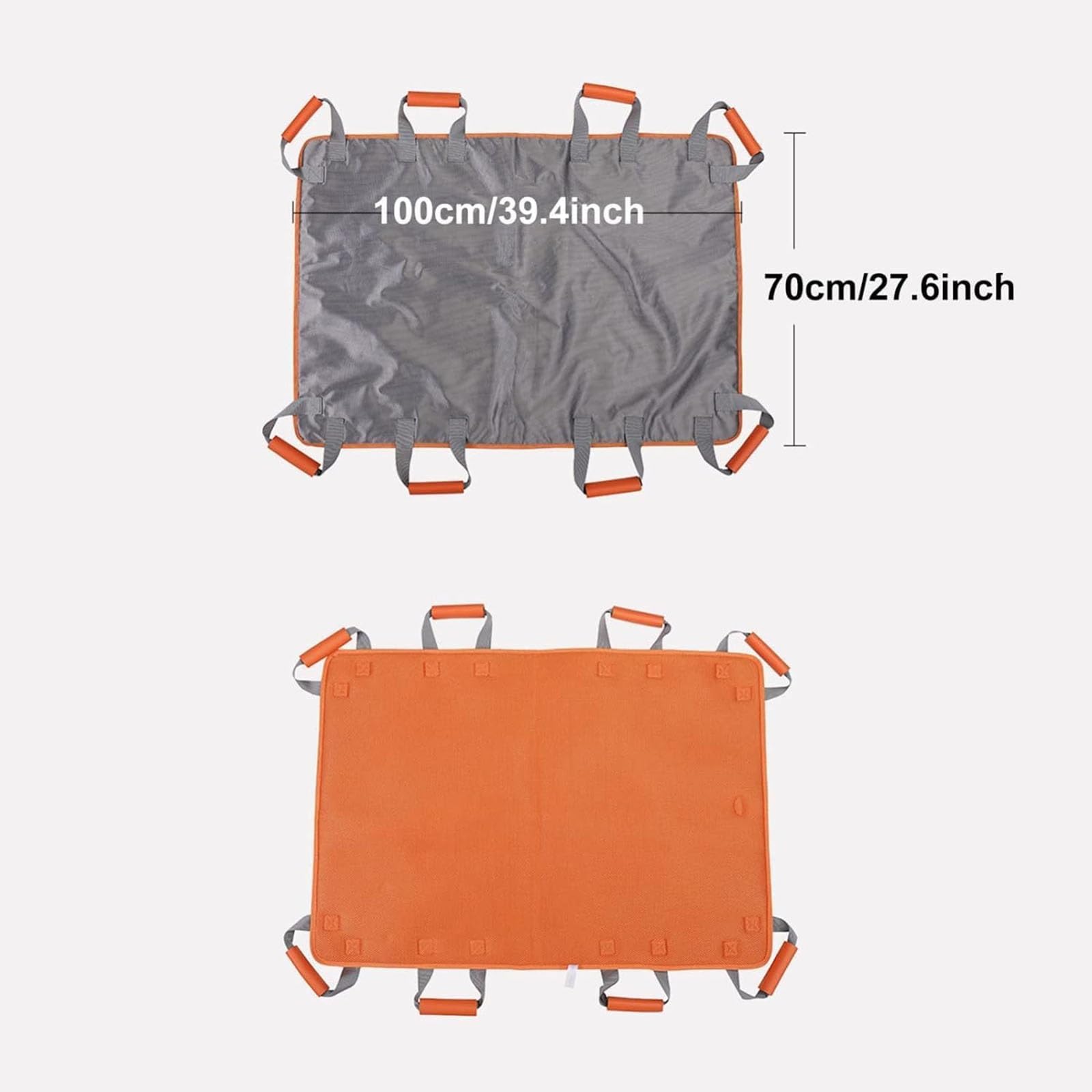 Almohadilla de Cama de posicionamiento con Asas, sábana de transferencia multiusos para girar, levantar y deslizar, sábana de posicionamiento del paciente reutilizable y lavable para personas encamada
