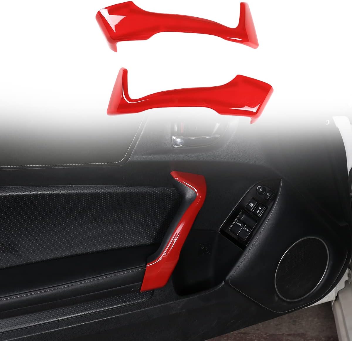 CHEAYAR ABS Car Interior Center Consoles Decoration Cover Trim kit for Subaru BRZ Toyota 86 Accessories 2012-2020 (Auto Door Handle Cups Protective Pad, Carbon Fiber)