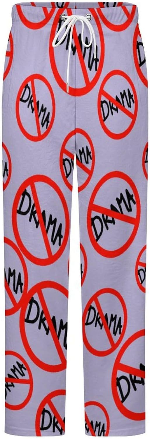 Have Funny No Drama Fuzzy Pajama Pants Fleece Bottoms Women Soft Plush Lounge Pants