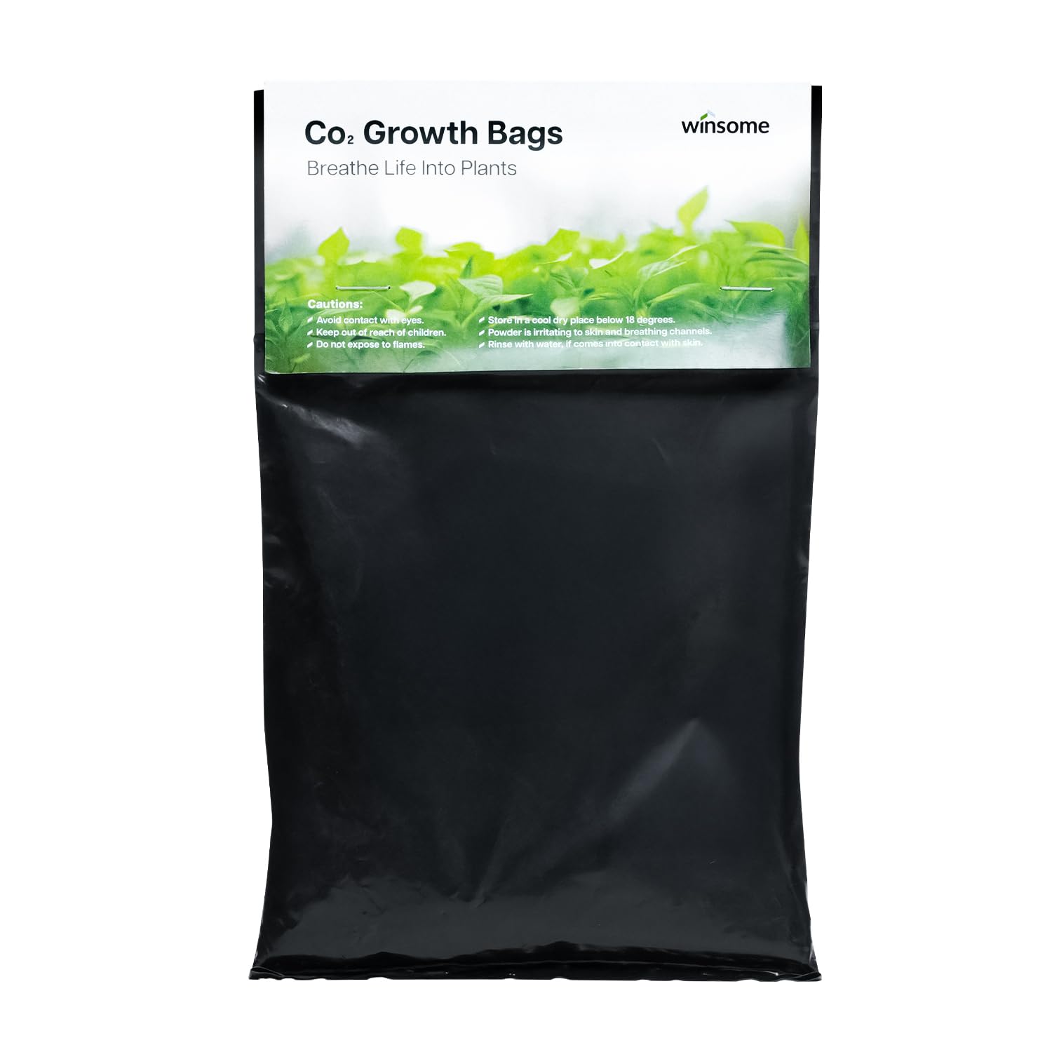 Winsome Black Co₂ Bags For Grow Tents | Hydroponic Nutrients Co₂ Growing Bags For Healthy & Fast Plant Growth/Nourishment | Works Best Indoor At Temperature Higher Than 18 ºc (64 ºf)