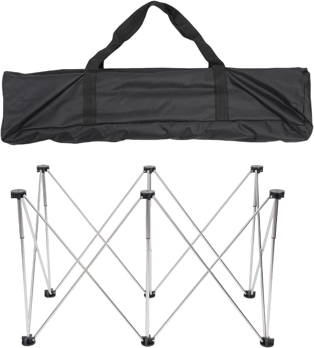 Fafeicy Folding Work Table Stand Portable Workbench Leg 600kg Load Capacity Telescopic Support with Storage Bag for Construction Woodworking