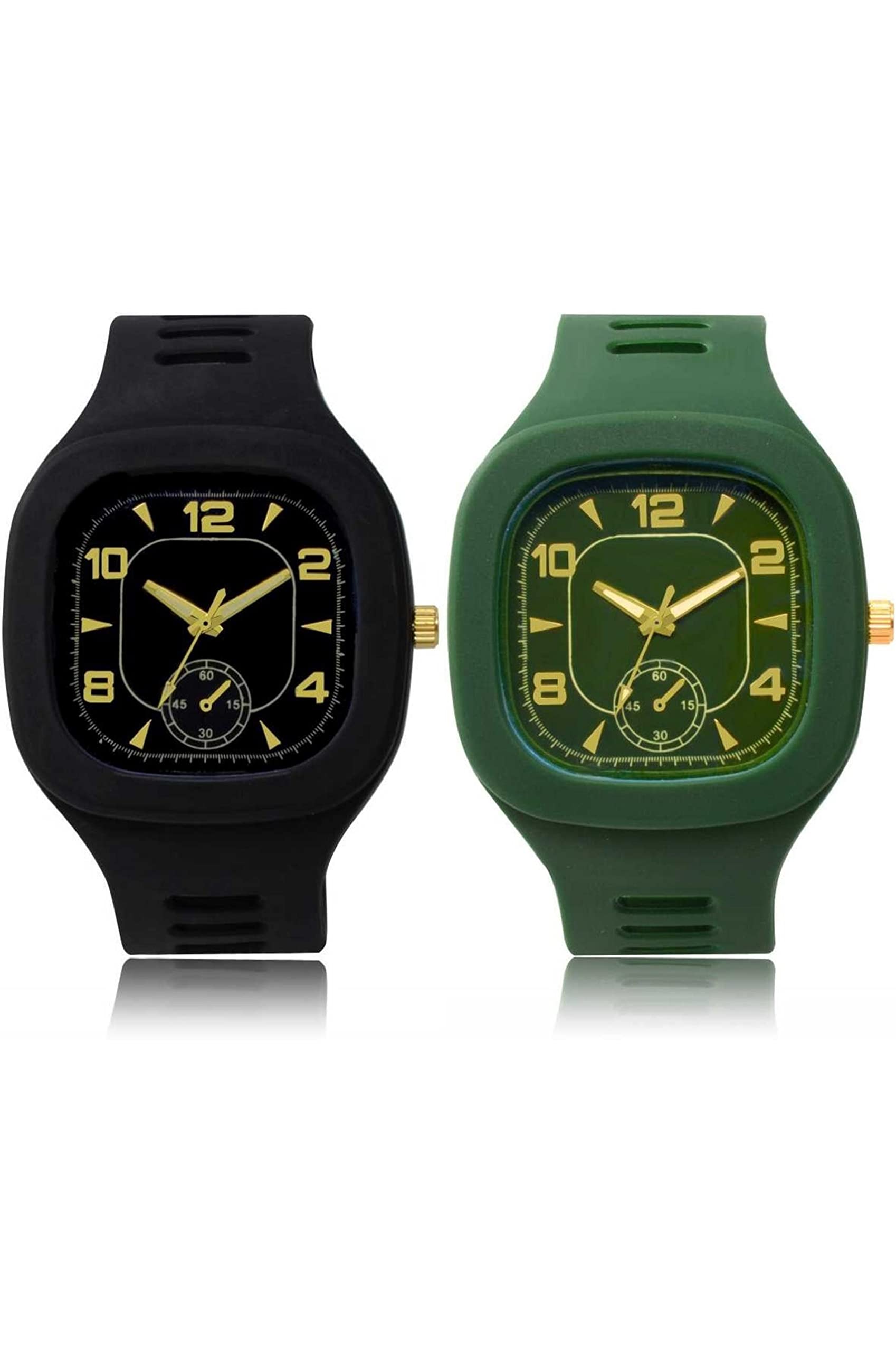 FEMEO New Analogue Silicon Rubber Belt Watches Combo for Mens & Boys (Pack of 2) (B09TKMV1R1) Amazon Price History, Amazon Price Tracker
