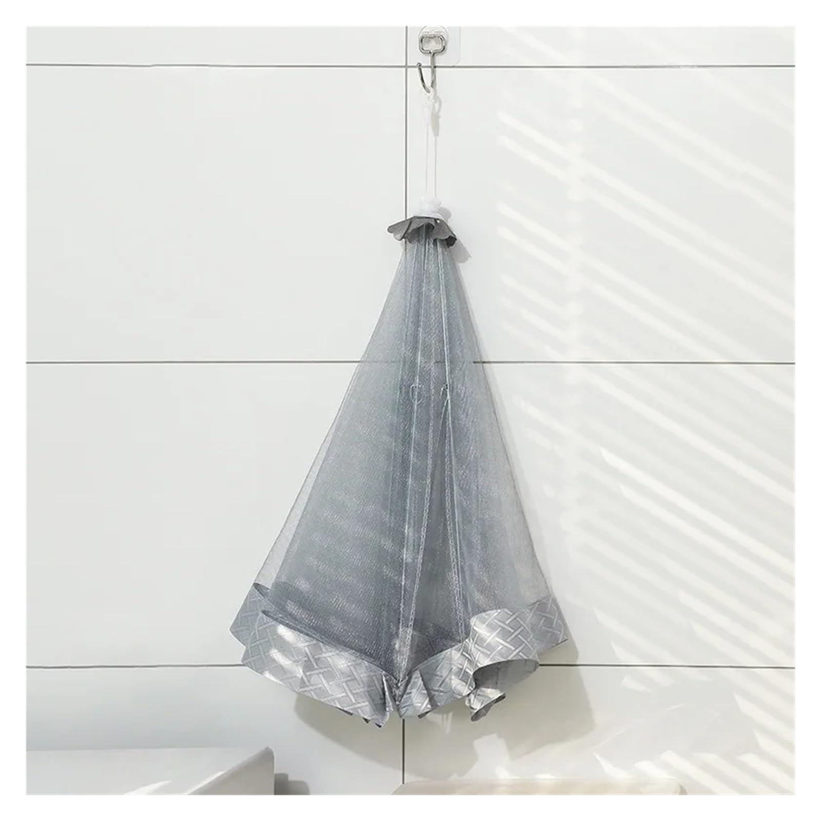 Netzabdeckung für Lebensmittel, Zusammenklappbares Netz, for Lebensmittel oder Grau, 60–80 cm, for Camping, Grill, drinnen und draußen, Küche, Fliegengitter(70 cm)