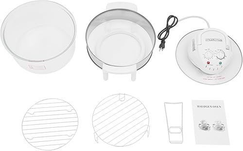 Miniatura 7 de Horno freidora de aire turbo de vidrio de 18 cuartos de galón, horno de convección de encimera de 1200W-1400W con anillo de expansión y