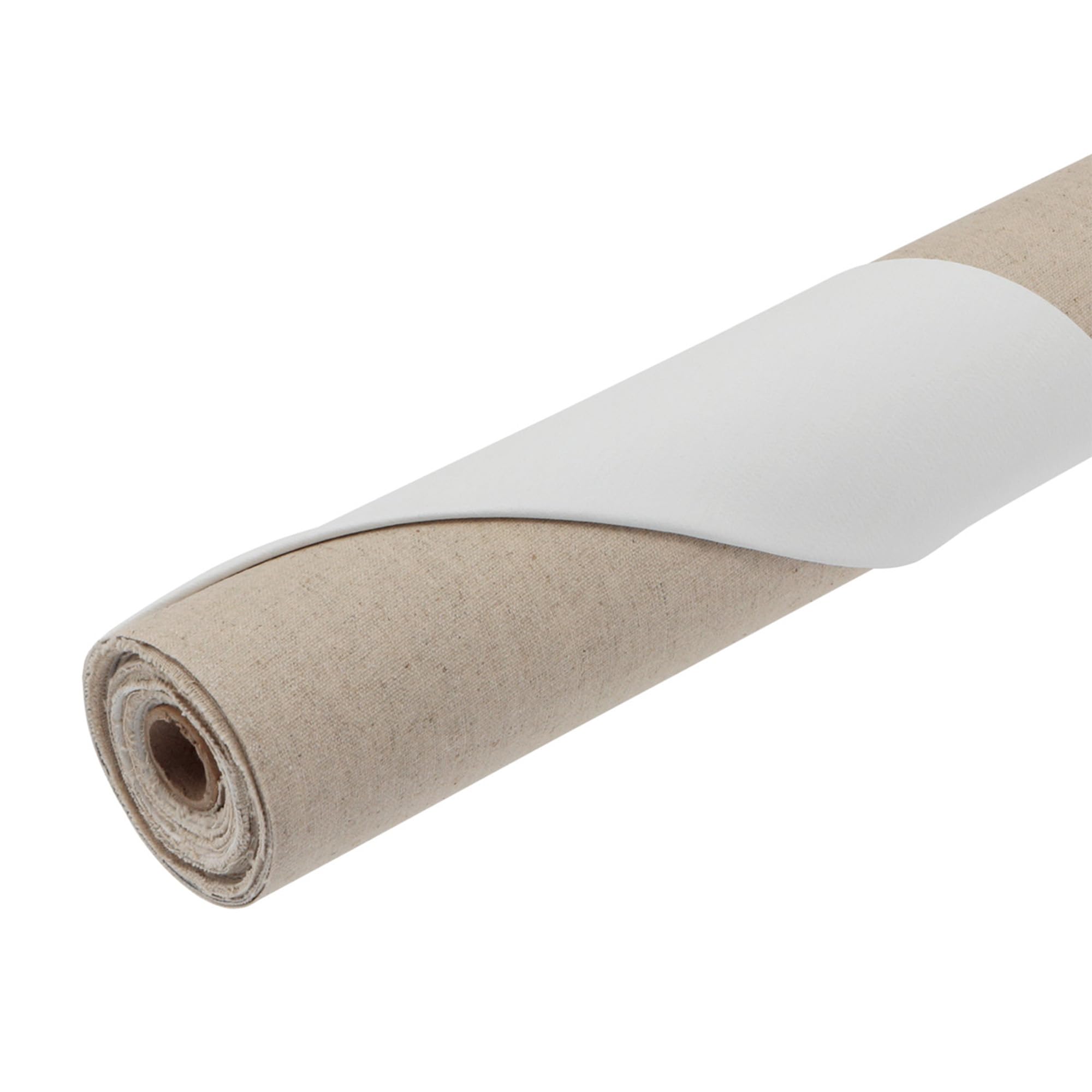 Centurion 11 oz. Acrylic Primed 100% Linen Canvas Roll, 84" x 6 Yards Double Primed Medium Weight with Even Surface Texture - Archival Ready to Stretch Linen Canvas Material for All Wet Media