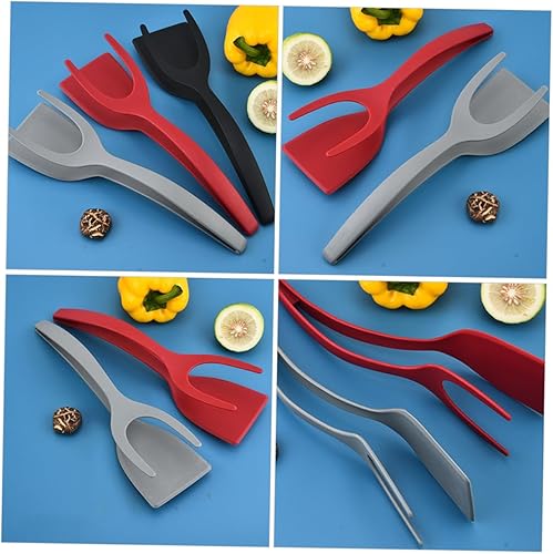 Miniatura 8 de OFFSCH 2 unids huevos fritos tostada espátula cuchara espátula huevo pala tostada espátula de bistec pinzas barbacoa abrazadera de filete