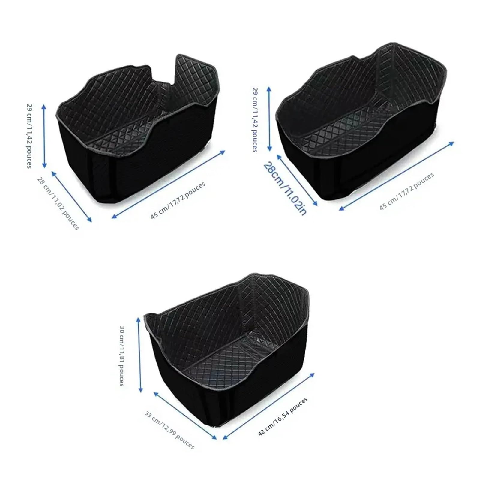 Tappetino di Carico Per Bmw R 1300GS Avventura Rivestimento di Bagagliaio | Fodera Per borsa da sella Per motocicletta Fodera morbida Per borsa da sella Scatola laterale(1 SET Black wire)